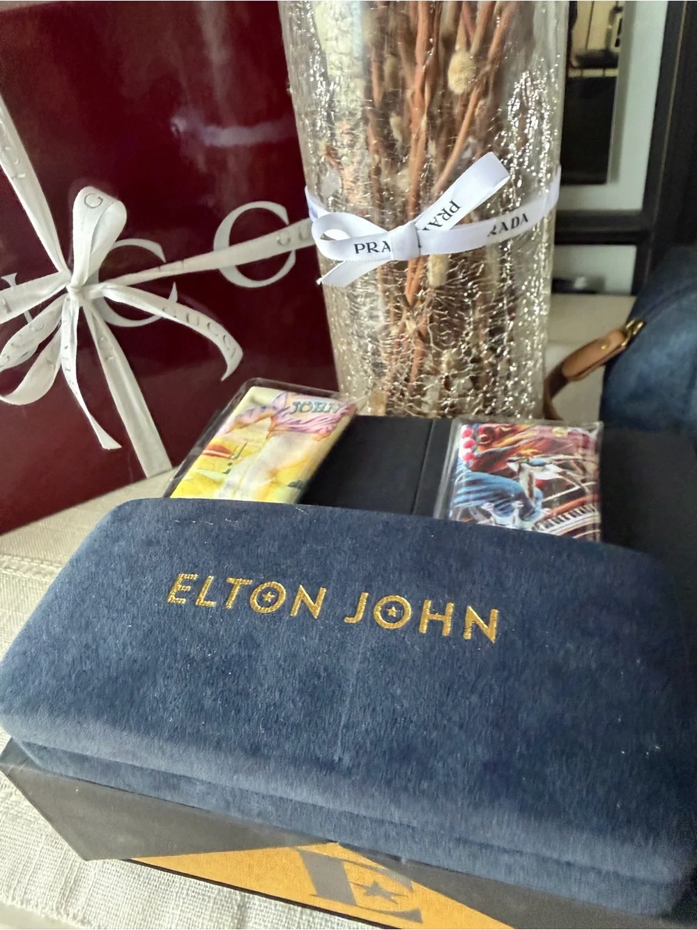 Elton John Unisex Aviator Sunglasses